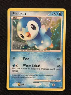Piplup DP03 Holo Diamond and Pearl Promos Heavily Played Pokemon Card - Image 1
