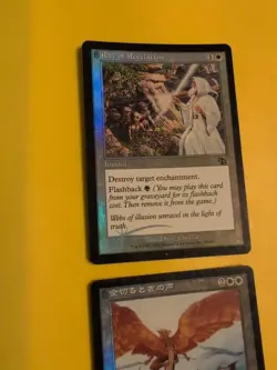 Battle Screech (foreign) & Ray of Revelation Judgment.Old VIntage.MTG Card.FOIL - Image 4