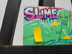 MTG Swamp - Green Slime Waifu Girl - Hand Painted Altered Land (OOAK) By BAZAYO - Image 4