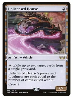 NM Unlicensed Hearse, MTG, Streets of New Capenna, Magic the Gathering, 246 - Image 1