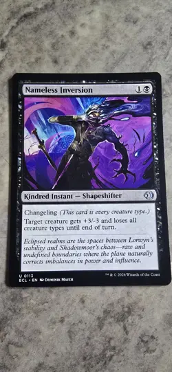 Nameless Inversion Lorwyn Eclipsed Regular Kindred Instant Shapeshifter MTG NM - Image 1