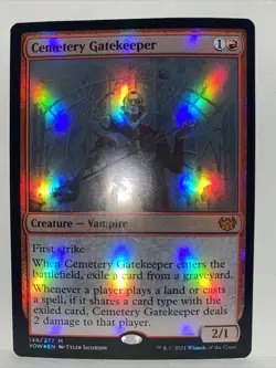 MTG Cemetery Gatekeeper Innistrad: Crimson Vow 148/277 Foil Mythic NM - Image 2