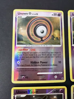 Lot Of 9 Pokemon Holo & Reverse Holo Mixed Unown LP-HP All Come With Top Loader - Image 3