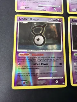 Lot Of 9 Pokemon Holo & Reverse Holo Mixed Unown LP-HP All Come With Top Loader - Image 4