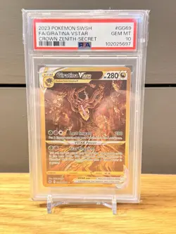 2023 POKEMON SWORD & SHIELD CROWN ZENITH SECRET FULL ART/GIRATINA VSTAR PSA 10 - Image 1