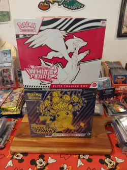 Pokemon ETBs Lot Surging Sparks and White Flare - Image 1