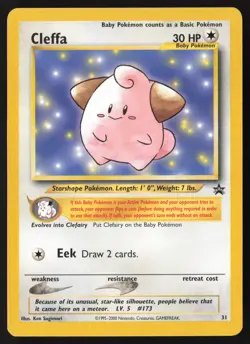 Cleffa 31 Pokemon Wizards of the Coast Black Star Promo - Image 1