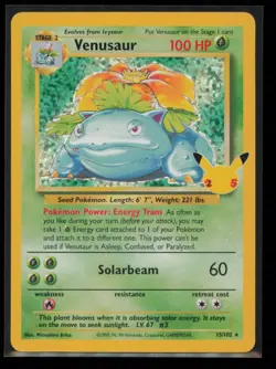Venusaur 15/102 Pokemon Celebrations: Classic Collection Classic Collection NM - Image 1
