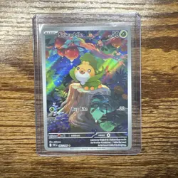 2025 Near Mint Pokemon Sewaddle IR 087/086 Sv: White Flare NM Illustration Rare - Image 1