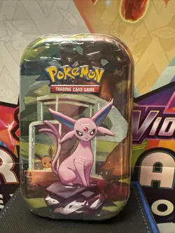 Pokemon TCG Prismatic Evolutions - Espeon Mini Tin - SEALED - Image 1