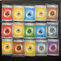 Lot Of 15 Sealed Pokemon Etb Energy Packs 2022 and 2024 Brand New in sealed pack - Image 2