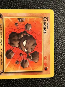 1999 Pokemon First Edition Fossil Geodude 47/62!! - Image 2