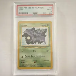 Pokemon Zubat Neo Revelation 59/64 PSA 9 Unlimited Regular Common 2001 - Image 1