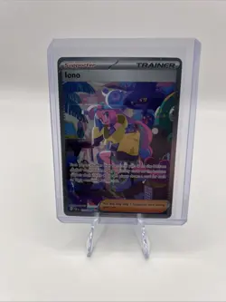Pokemon TCG: Paldean Fates Iono 237/091 Holo Special Illustration Rare NM - Image 1