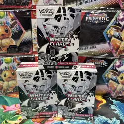 POKEMON TCG Scarlet & Violet -WHITE FLARE- BOOSTER BUNDLES- LOT OF 3! New Sealed - Image 1