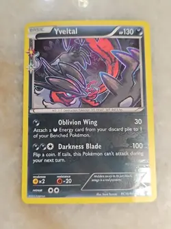 Yveltal RC16/RC32 Radiant Collection Holo Foil Generations Pokemon TCG - Image 1