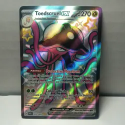 Toedscruel ex 213/091 Paldean Fates (PAF) Shiny Ultra Rare Full Art Pokemon - Image 1