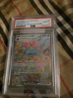 2023 POKEMON MEW EN-151 SPECIAL ILLUSTRATION RARE #198 VENUSAUR EX PSA 10 - Image 1