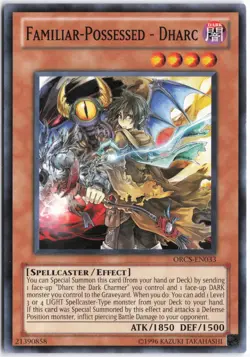 Yugioh - Familiar-Possessed - Dharc ORCS-EN033 Unlimited - Order of Chaos - Image 1