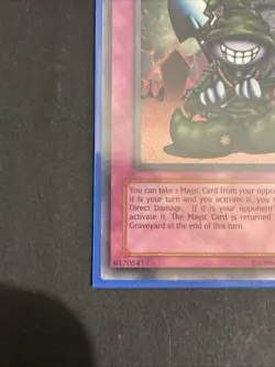 Yu-Gi-Oh! SUPER RARE HOLO CARD GRAVEROBBER PSV-008 1996 VINTAGE PRINT VLP - Image 3