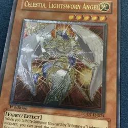 Yu-Gi-Oh! TCG Celestia, Lightsworn Angel LODT-EN024 Ultimate Rare 1st Ed MP - Image 3