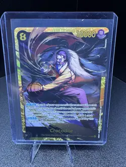 Crocodile OP14-120 Secret Alternate Art The Azure Sea's Seven Sec One Piece - Image 1