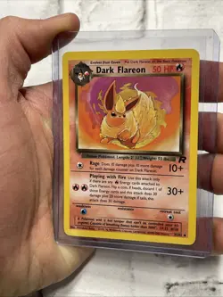 Dark Flareon Pokemon TCG 35/82 Team Rocket Non-Holo Uncommon Vintage Card MP Vtg - Image 2