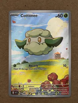 Pokemon TCG Cottonee Card 090/086 White Flare English Holo Nm - Image 1