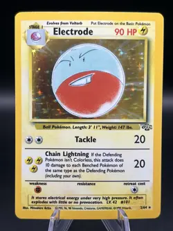Electrode 02/64 NM Unplayed Holo Jungle Pokemon Card Rare WOTC Pokemon TCG - Image 1