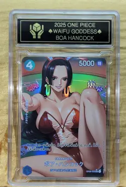 BOA HANCOCK Waifu Goddess Holographic Card CUSTOM MADE Black label - Image 4