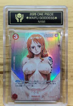 NAMI Waifu Goddess Holographic Card CUSTOM MADE Black label - Image 3