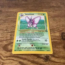 Venomoth 13/64 Holo Rare Vintage Pokemon Card 1999 TCG - Image 3