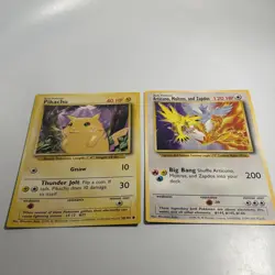 Pokemon Articuno Moltres & Zapdos jumbo Card Promo Pikachu 58/102 VG Rare Cards - Image 1