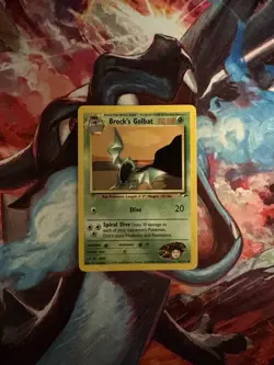 Brock’s Golbat Pokemon Card Gym Heroes 39/132 WOTC Uncommon Vintage TCG - Image 1