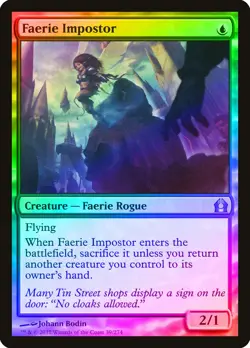 Faerie Impostor FOIL Return to Ravnica NM Blue Uncommon MAGIC CARD ABUGames - Image 1