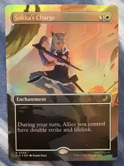 NM - Sokka's Charge (Borderless) Avatar: The Last Airbender - Foil - Image 1