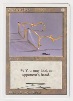 Signed Glasses of Urza LP Revised Edition Artist Douglas Shuler 1994 MTG Magic! - Image 1