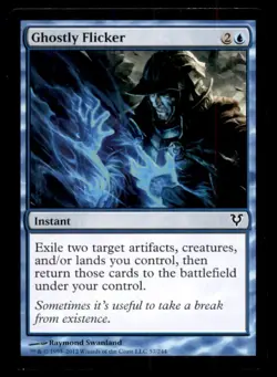 Ghostly Flicker LP Light Play Avacyn Restored MTG [7457] - Image 1