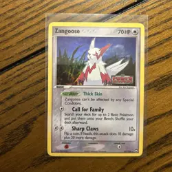 Zangoose 25/108 Holo Stamped EX Power Keepers Pokemon Cards - LP - Image 1