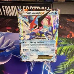Pokemon Ash-Greninja EX XY Promo Holo XY133 170 HP 130 Ninja Blade TCG - Image 1