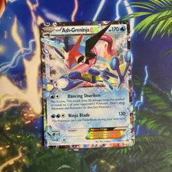 Pokemon Ash-Greninja EX XY Promo Holo XY133 170 HP 130 Ninja Blade TCG - Image 3