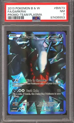 Pokemon Black & White Promo Darkrai BW73 PSA 7 - Image 1