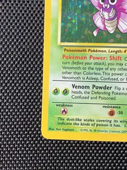 Holo Venomoth Jungle 13/64 WotC 1999 Pokemon Vintage - Image 5