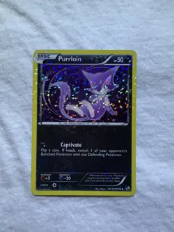 Purrloin ⭐ RC13 Holo Uncommon Legendary Treasures 2013 Pokemon NM - Image 1