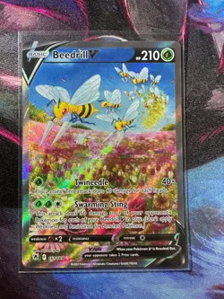 Beedrill V (Alternate Full Art) 161/189 Astral Radiance Pokemon TCG Minty - Image 1