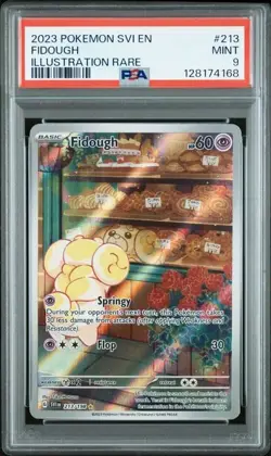 2023 POKEMON SVI EN-SCARLET & VIOLET #213 FIDOUGH ILLUSTRATION RARE PSA 9 MINT - Image 1