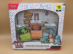 Pokemon 151 Poster Collection Box TCG Scarlet & Violet Kanto Series New Sealed - Image 1