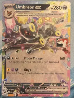 Umbreon ex 060/131 Play Pokemon! Series 7 Prize Stamp - Image 1