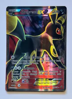 Pokemon Umbreon Ex (Full Art) - 119/124 - Ultra Rare - XY - Fates Collide - LP - Image 2