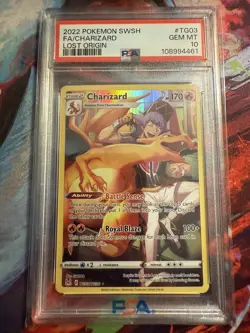 Charizard Lost Origin - Full Art - #TG03/TG30 Rare Pokemon TCG PSA 10 GEM MT - Image 1